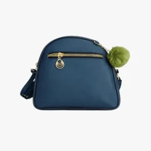 Women Sling Bag Small Crossbody Bag PU Leather Mini Side Bag Lightweight with Front Zip Pocket Adjustable Strap for Travel Office College Daily Use