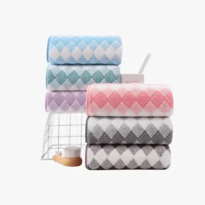 Vxqo Soft Bath Towels Pack of 3 400 GSM Large Size Super Absorbent Quick Dry Lightweight Daily Use Multicolor Home Bathroom Travel Beach Spa Yoga