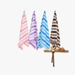 Vxqo Soft Bath Towels Pack of 4 400 GSM Large Size Super Absorbent Quick Dry Lightweight Family Daily Use Multicolor Home Bathroom Travel Beach Spa